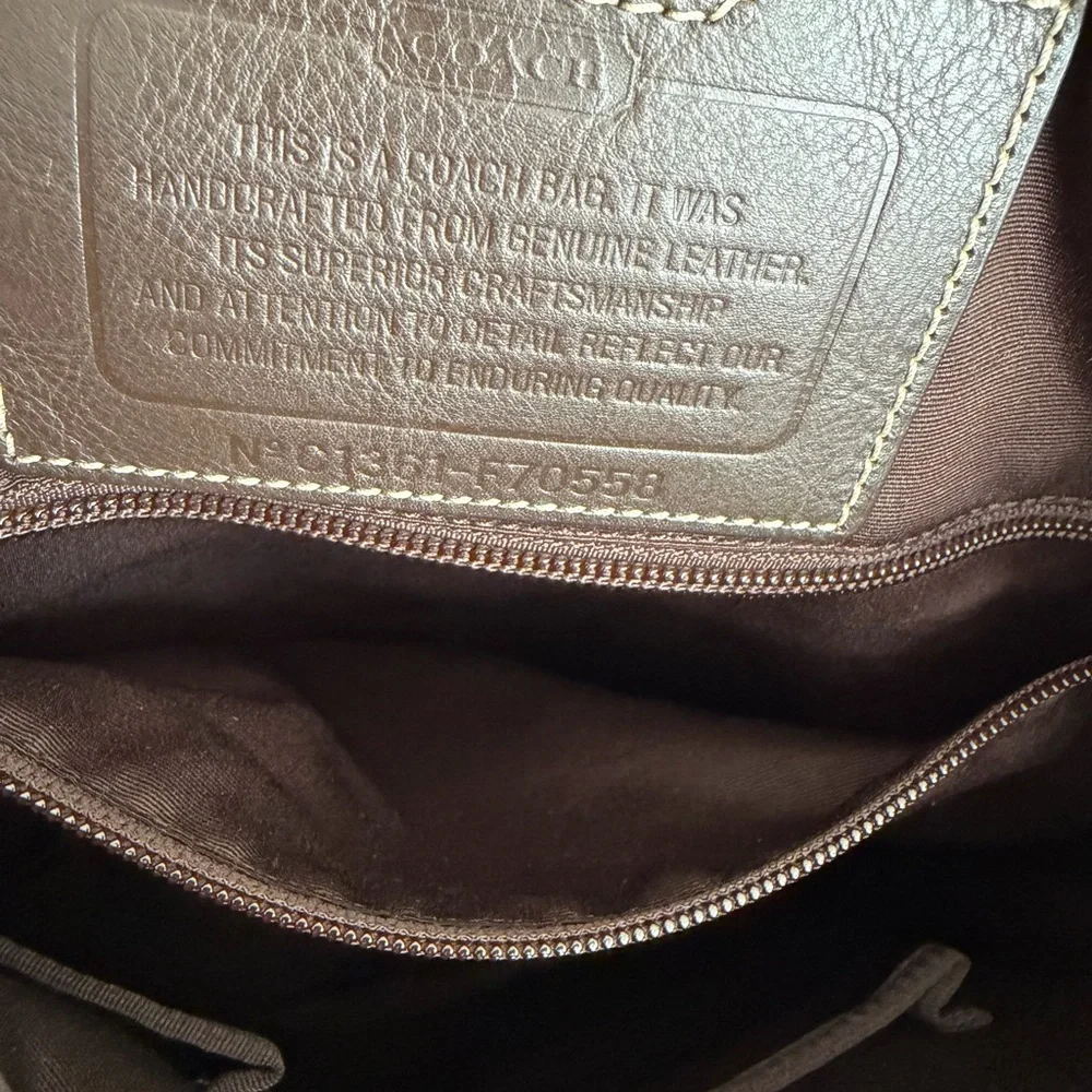NWT Coach 2Way Leather Handbag Crossbody Shoulder Brown